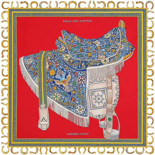 KennyZ《爱马仕-草原马鞍》丝巾 商品图0