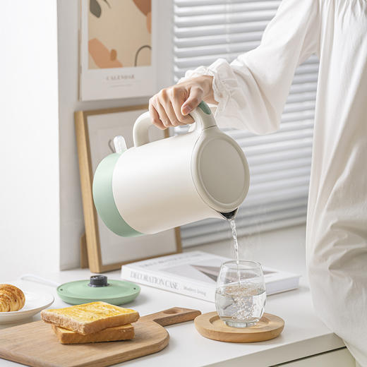 【小程序】小熊(Bear) 烧水壶 电水壶热水壶电热水壶烧304不锈钢 双层防烫开水壶1.7L ZDH-R17H3 商品图5