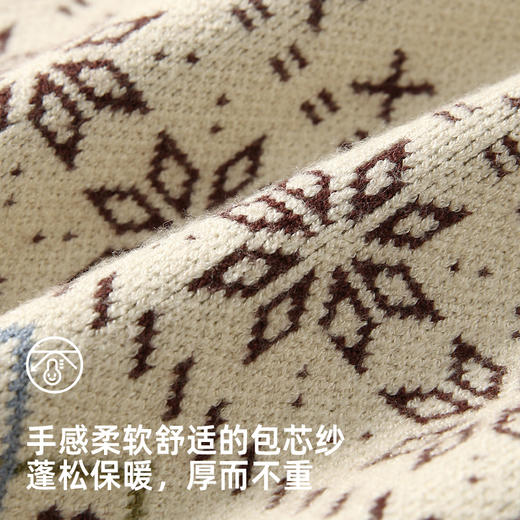 【厚而不重 舒适包芯纱】儿童费尔岛开衫毛衣PQMY2324 商品图4