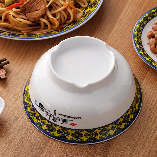 莫高黄兰州拉面密胺仿瓷餐具10个起包邮发货包破损 勺子40个起包邮包破损 商品图6