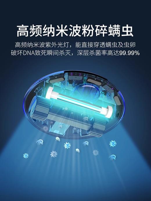 自动除螨仪床上家用紫外线除螨虫神器无线全自动杀菌除螨机器人 商品图1
