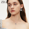 ZEGL圣诞雪花耳环女2023新款爆款秋冬高级感气质耳钉小众银针耳饰 商品缩略图4
