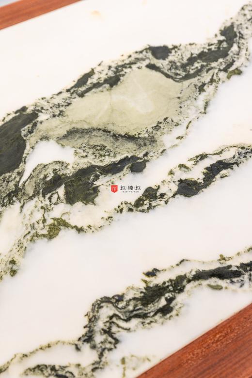 红桥红  家具严选  缅甸花梨（大果紫檀）【石面 130 三弯腿卷草纹大茶几 】 商品图5