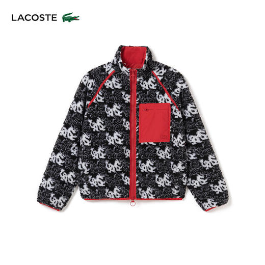 Lacoste法国鳄鱼龙年新春系列女装宽松休闲毛绒短外套BF3901-98 商品图0