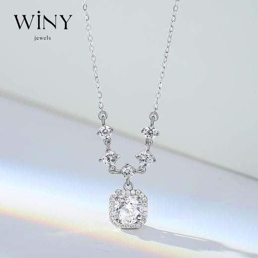 Winy925纯银星光爱人项链送女友闺蜜节日生日礼物 商品图0