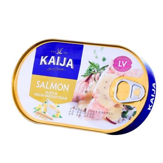 【中欧班列精选】KAIJA牌芥末三文鱼罐头170g/盒 原装进口 商品图8