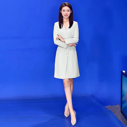 IWY/浅绿色主持人礼服商务正装Q13303 商品图3
