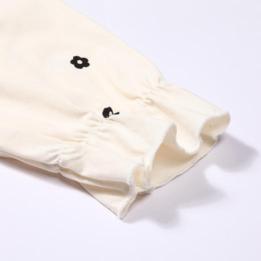 都市丽人好睡好眠春夏睡衣女32支纯棉单面家居服薄款长袖长裤女士纯棉套装LH42A5 商品图6