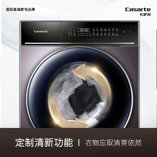 卡萨帝单洗10公斤全自动滚筒洗衣机 直驱变频 AI 智慧洗 摇篮柔洗 WIFI物联 10P3U1 商品图4