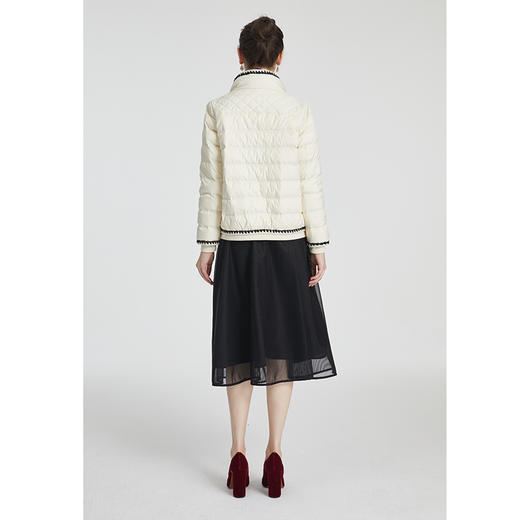 司歌短款羽绒服鸭绒刺绣保暖显瘦外套女Y88G6110 商品图3