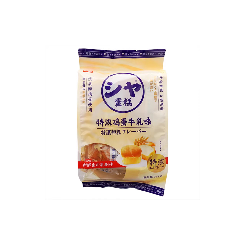 本垒特浓鸡蛋牛乳味蛋糕袋装面包休闲零食338g/袋