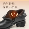 头层牛皮软皮女短靴2023新款冬季复古中老年妈妈棉鞋加绒粗跟皮鞋23M318-3Z 商品缩略图2