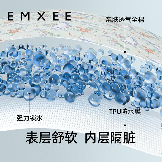 【宝宝安睡】嫚熙婴儿床笠纯棉床单儿童床上用品新生宝宝防水垫 商品图4