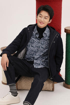 气质·大衣式羽绒服