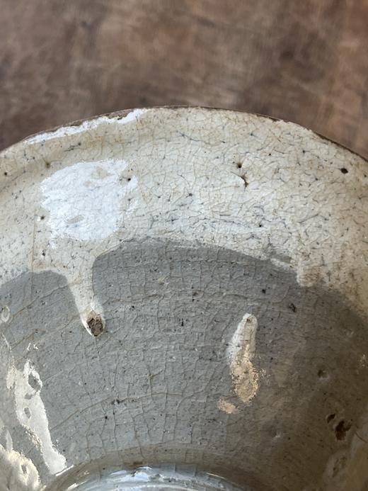 朝鲜粉引釉斗笠形茶碗，顺丰包邮 商品图13