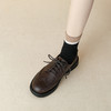 【女鞋专场】英伦风小皮鞋女2023年秋冬春秋新款平底系带布洛克小皮鞋百搭单鞋 商品缩略图2