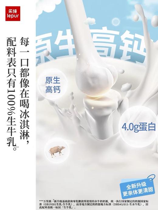 乐纯水牛奶万里挑一拉菲减乳儿童纯牛奶整箱200ml*12盒/箱 商品图1