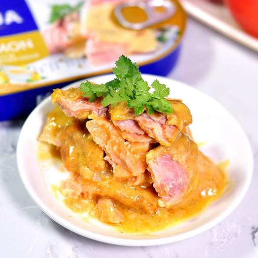 【中欧班列精选】KAIJA牌芥末三文鱼罐头170g/盒 原装进口 商品图4