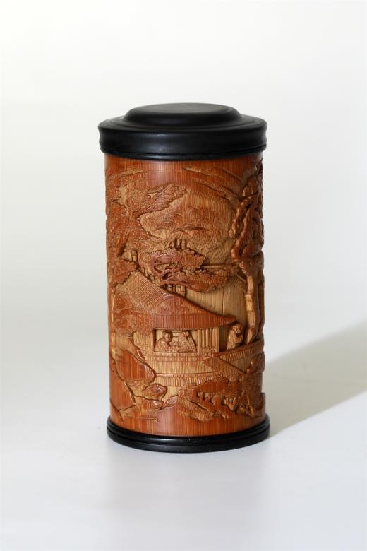 秋声赋°竹雕茶叶罐 商品图1