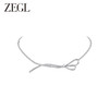 ZEGL设计师锆石飘带蝴蝶结项链女秋冬轻奢小众新款2023爆款锁骨链 商品缩略图0