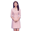 IWY/优雅粉色主持人连衣裙Q873 商品缩略图3