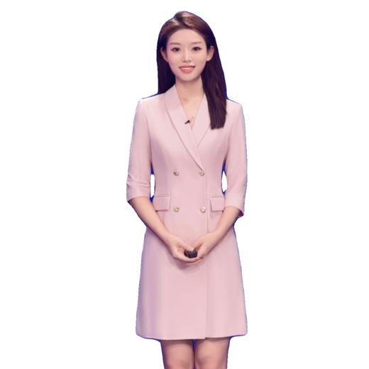 IWY/优雅粉色主持人连衣裙Q873 商品图3