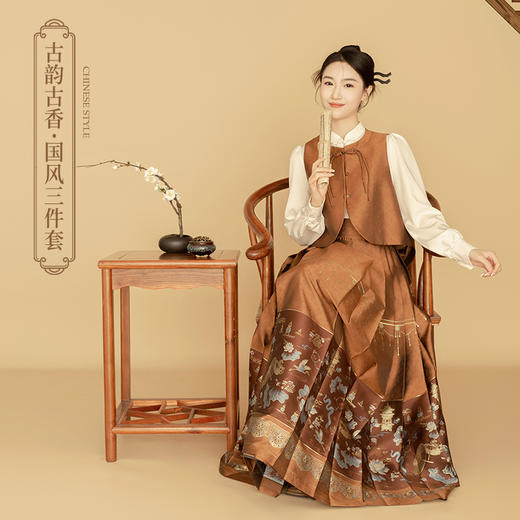 OLrain欧芮儿新中式衬衫女早春2024年新款高级感气质立领上衣 商品图1