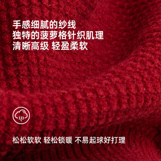 【亲子款拜年服 把福气穿在身上】新年刺绣开衫毛衣PDMY2320 商品图4