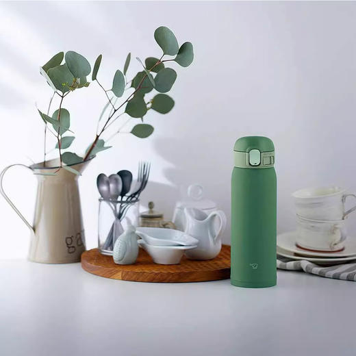 ZOJIRUSHI 象印多色便携不锈钢保温杯SM-WA48GD 绿色 480 商品图1