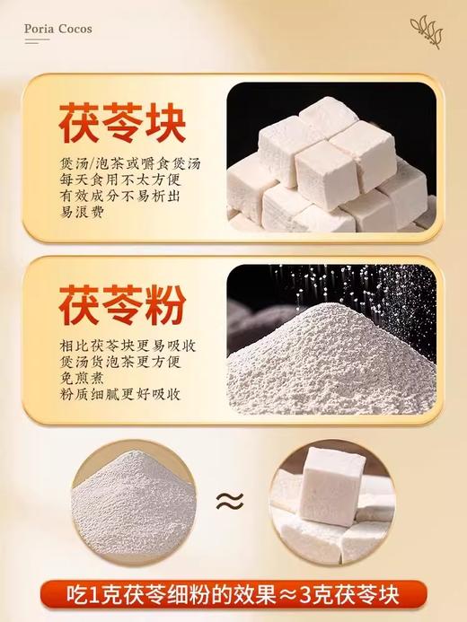 南京同仁堂 养庆堂 茯苓粉  破壁打粉 熬汤煮粥早餐代餐粉250g 商品图3