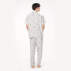 都市丽人都市锋尚好睡好眠春夏睡衣男软绵绵印花家居服薄款短袖长裤男士套装FH41A5 商品缩略图4