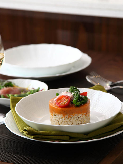 Noritake则武 cher blanc盘子ins风餐具餐盘小碟子家用浮雕平盘S 商品图2