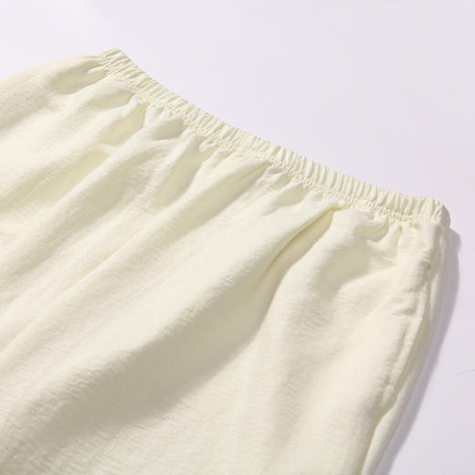 都市丽人生活家居春夏睡衣女软绵绵压花家居服薄款短袖长裤女士套装LH41C5 商品图8