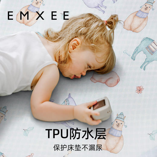 【宝宝安睡】嫚熙婴儿床笠纯棉床单儿童床上用品新生宝宝防水垫 商品图1