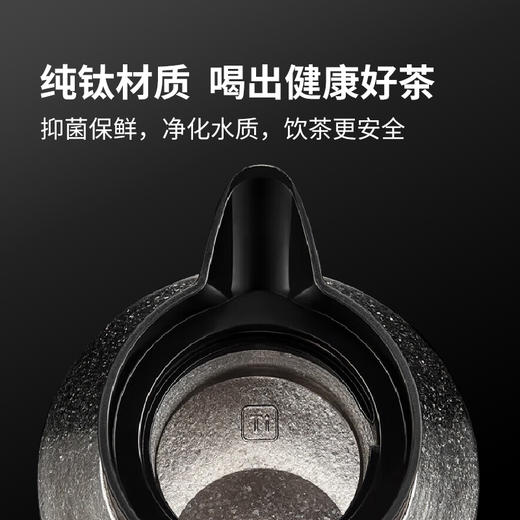 桑亚塔钛品纯钛焖茶壶套装 （1个壶+2个主人杯）家用保温壶煮茶老白茶闷茶壶高档新款泡茶壶 商品图3