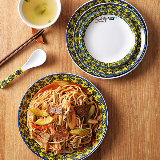 莫高黄兰州拉面密胺仿瓷餐具10个起包邮发货包破损 勺子40个起包邮包破损 商品图4