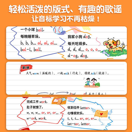 【斗半匠】小学生音标记单词漫画思维导图 商品图1
