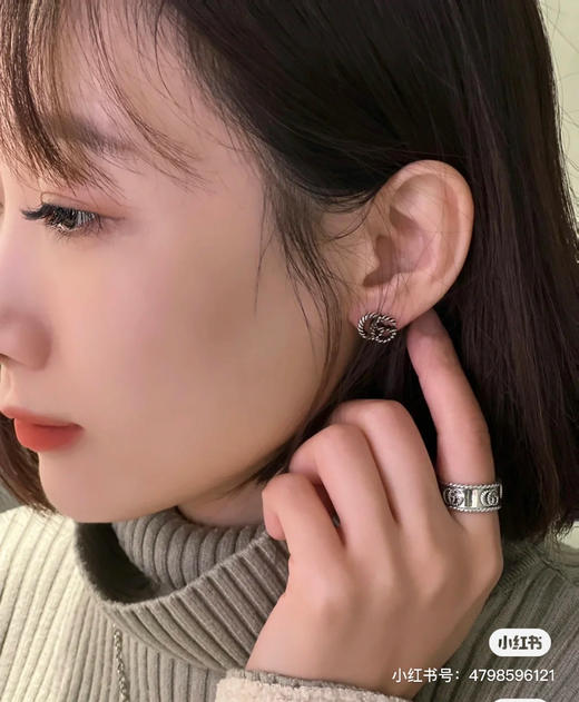 Gucci古驰  螺纹双G耳钉 商品图1