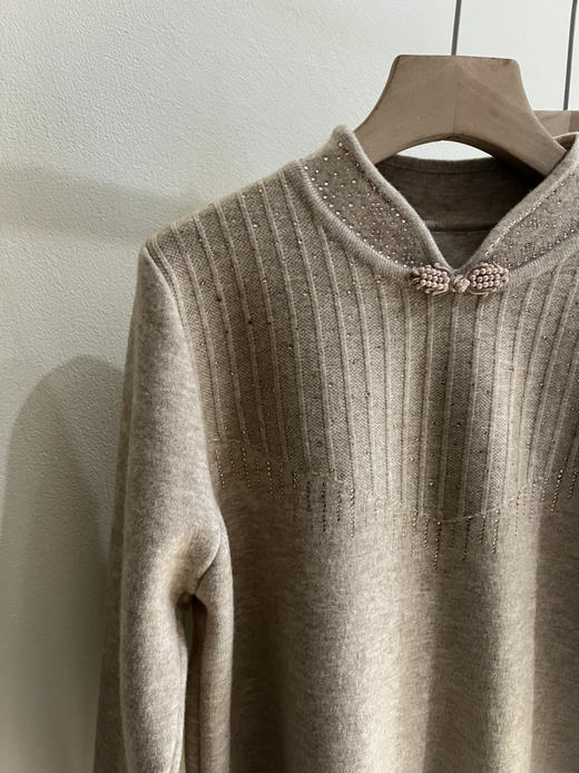 好看妈妈旗袍一体绒 商品图3