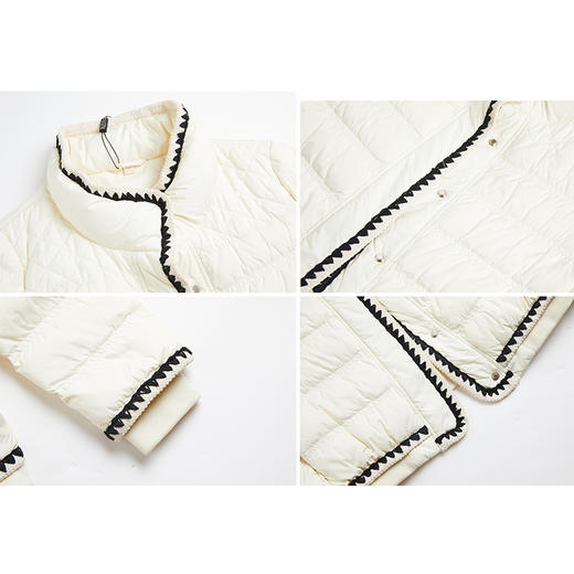 司歌短款羽绒服鸭绒刺绣保暖显瘦外套女Y88G6110 商品图1