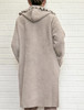 TYNVIE 荷叶边连帽针织大衣-灰色 商品缩略图4