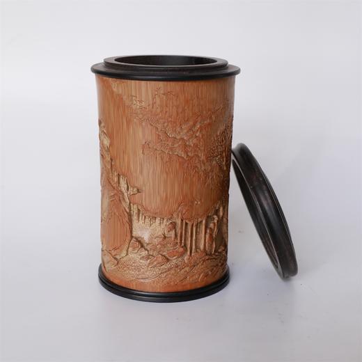 山水清音°竹雕茶叶罐 商品图7