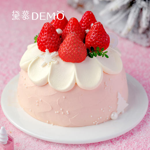 草莓初雪·草莓奶油蛋糕 | First snow strawberry cream cake【如需外出请加购保温包】 商品图0