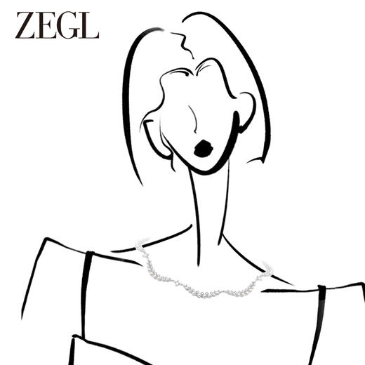 ZEGL设计师法式人造珍珠项链女秋冬2023新款爆款轻奢高级感锁骨链 商品图1