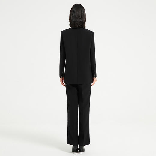 IWY/时尚干练黑色女士职业西服套装气质休闲西服外套韩版名媛上班正装C13518+P33518-黑色 商品图4