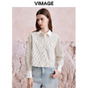 VIMAGE纬漫纪春季新款简约条纹长袖衬衫衬衣女上衣V2109711 商品缩略图0