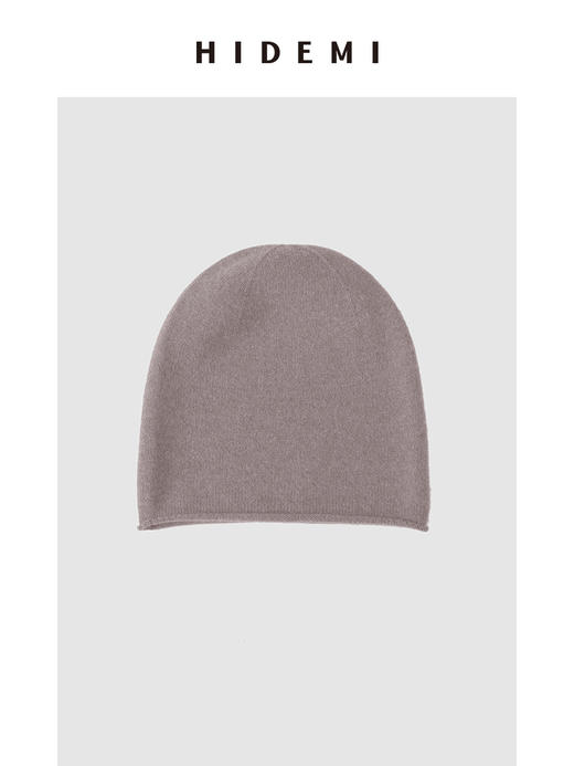HIDEMI 美利奴羊毛套头针织帽 蓝灰色/深花灰/海鸥灰/燕麦色/羊毛白 商品图2