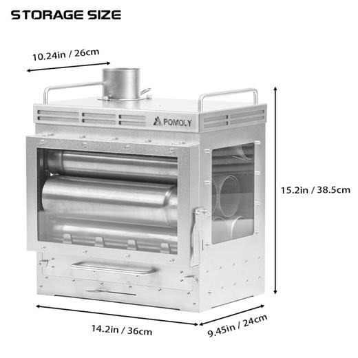 POMOLY Dweller Max 3 Ti 钛合金一体式壁炉 商品图1