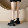 【女鞋专场】2023年秋季新款厚底英伦马丁靴系带薄款粗跟显瘦小个子暗黑系短靴 商品缩略图1