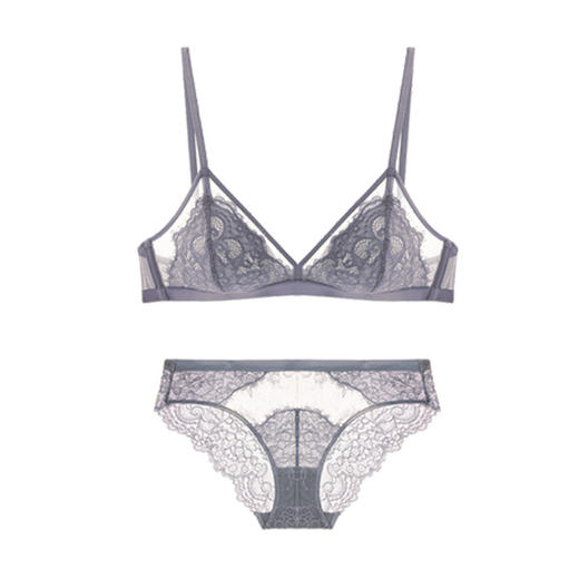 【用心调好料，呵护娇胸】红法式性感蕾丝文胸套装，舒适薄款睫毛女式内衣套装，轻盈柔软，贴合身体曲线，让您感受到无与伦比的舒适感！ 商品图4